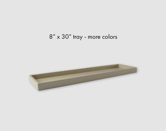 8 x 30 Long Skinny Decorative Wood Tray