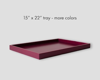 15 x 22 Shallow Rectangle Decorative Tray