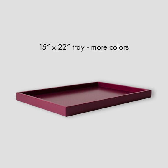 15 x 22 Shallow Rectangle Decorative Tray