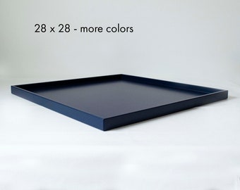 Bandeja otomana cuadrada extragrande de 28x28: Decoración para mesa de centro