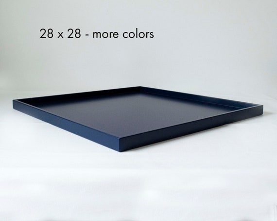 28 X 28 Oversized Square Shallow Tray Extra Large Coffee Table