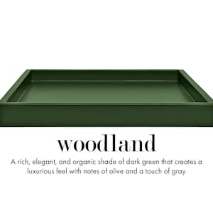 15 x 22 Shallow Rectangle Decorative Tray Woodland