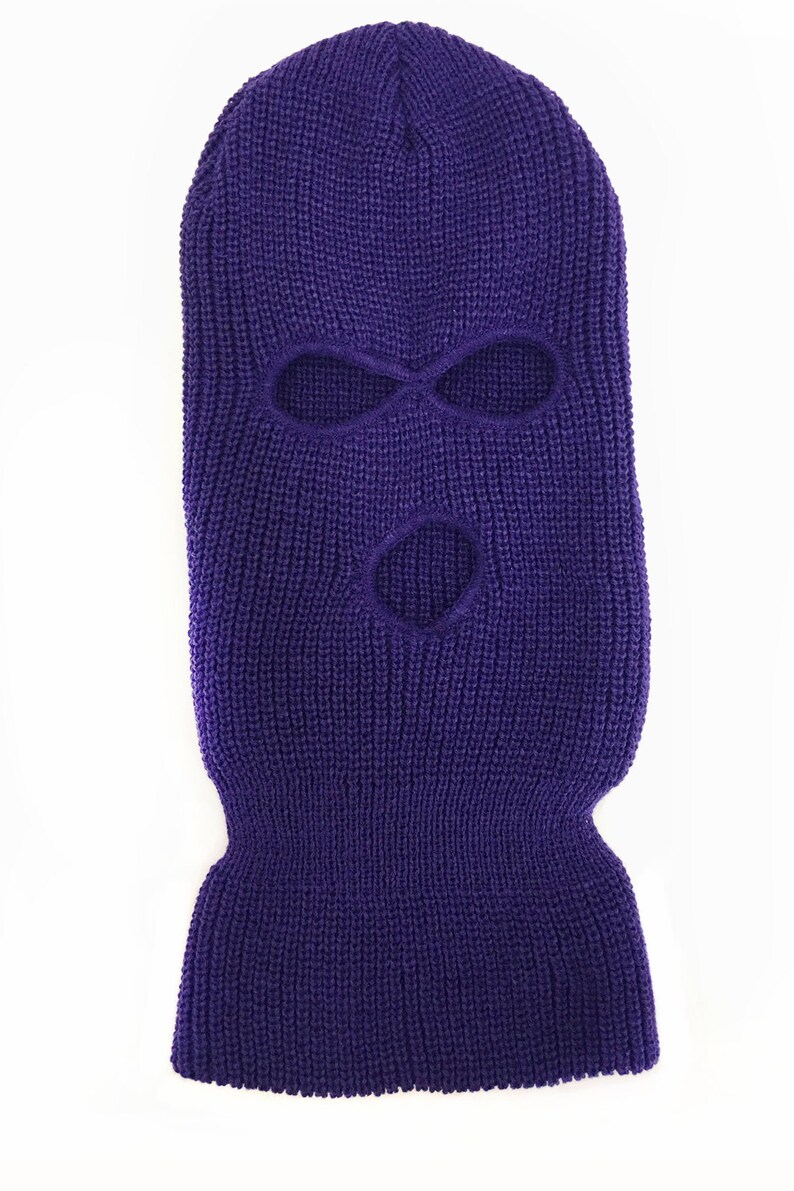 Soft Ski Mask Braided Knit Etsy