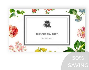 Temporary Tattoos Collection "Mystery Box - The Greasy Tree" / 50% saving / Gift Idea for Botanical lovers / Try our amazing temp tattoos