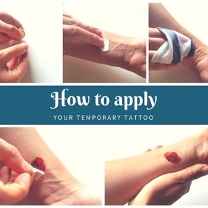 how to apply your temporary tattoo