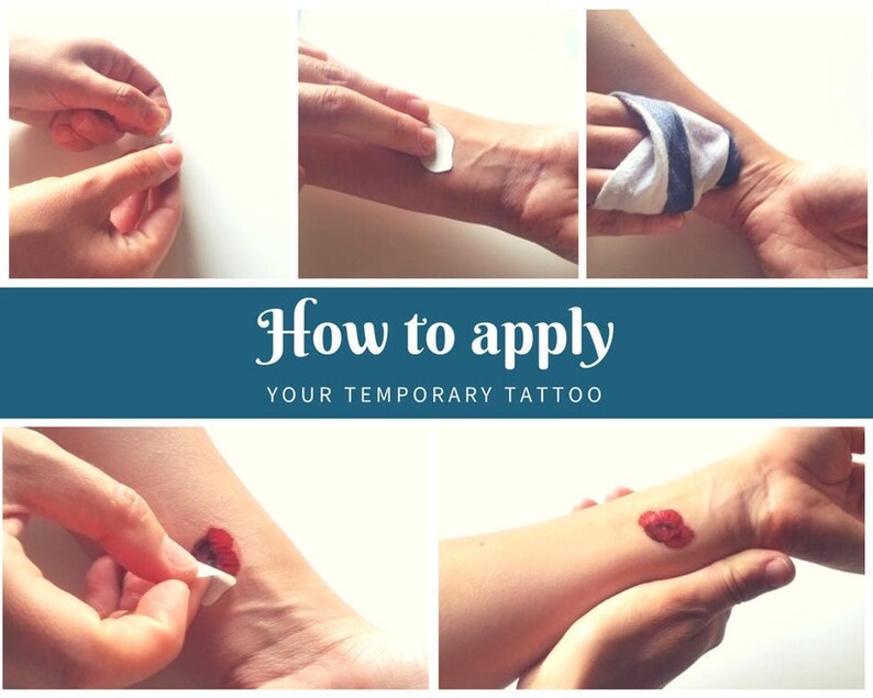how to apply your temporary tattoo
