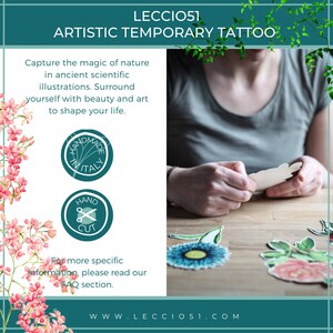 artistic temporary tattoo hand made in italy