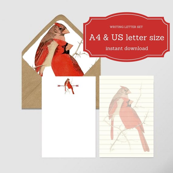 Set Carta Da Lettera 2 Fogli Formato E Us Letter Etsy