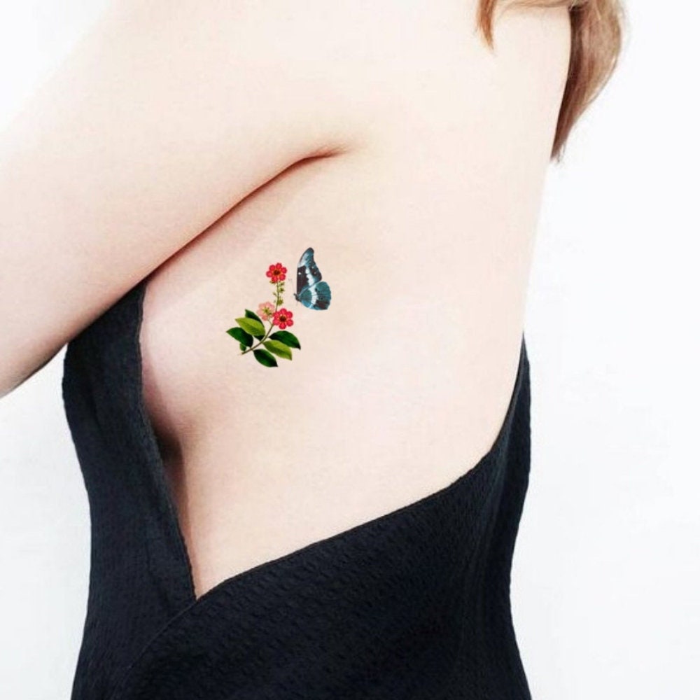 Triple Farfalle (set Di 2) - Tatuaggio Temporaneo - Italia - Foto 4