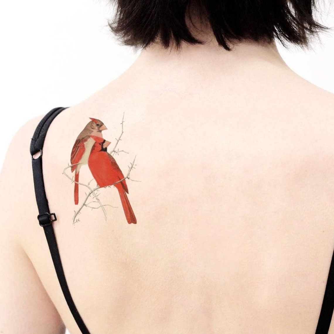 red bird tattoo