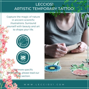 artistic temporary tattoo