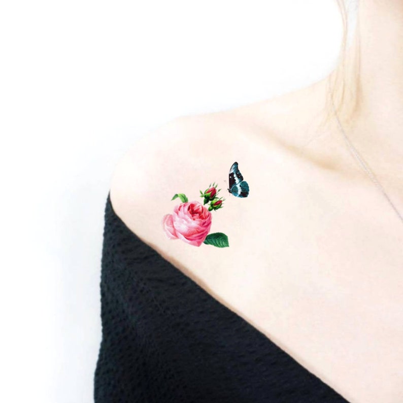 Triple Farfalle (set Di 2) - Tatuaggio Temporaneo - Italia - Foto 8