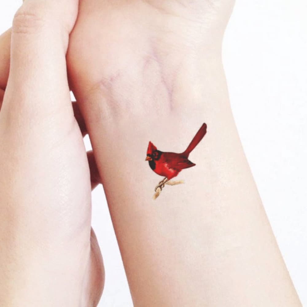 tiny cardinal wrist tattooTikTok Search