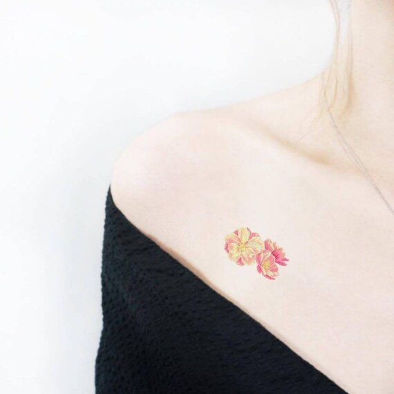 Tatouage Temporaire Fleur De Cerisier Symbole De La Paix Intérieure De Cadeau Pour Les Amoureux De La Nature Zen Accro Parlent La Langue De Fleurs