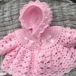 Sweetheart Matinee outfit CROCHET Pattern