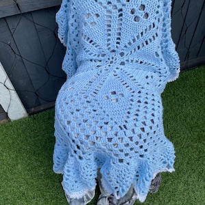 No 117 Baby Cute Shawl CROCHET pattern