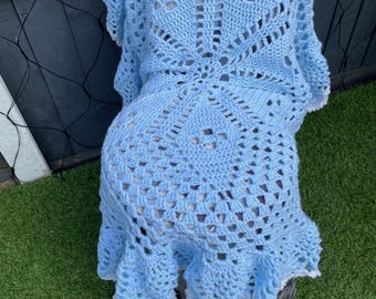 No 117 Baby Cute Shawl CROCHET pattern