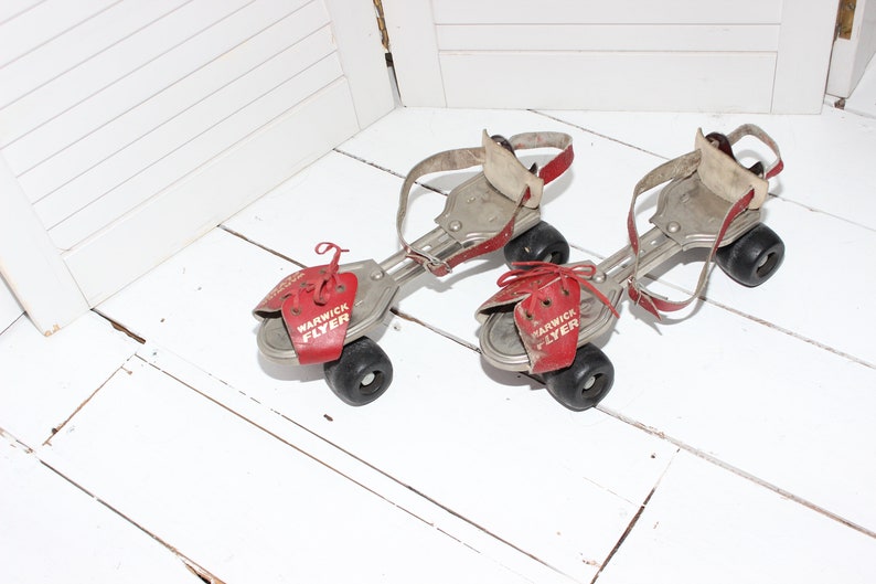 Vintage 1970s Metal Roller Skates Etsy