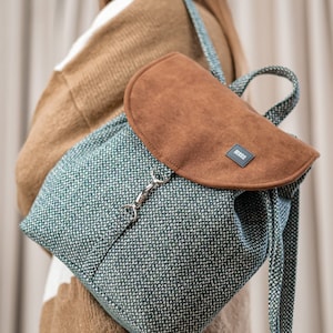 West Mana Mana green braided bison backpack