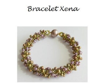 Beading Pattern Bracelet Xena (English & Dutch)