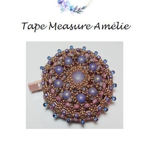 Beading Pattern Tape Measure Amélie (English & Dutch)