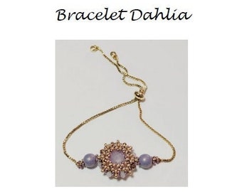 Beading Pattern Bracelet Dahlia (English & Dutch)