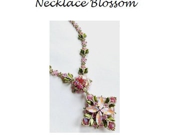 Collar con patrón de cuentas Blossom (inglés y holandés)