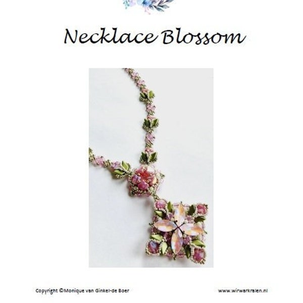 Beading Pattern Necklace Blossom (English & Dutch)