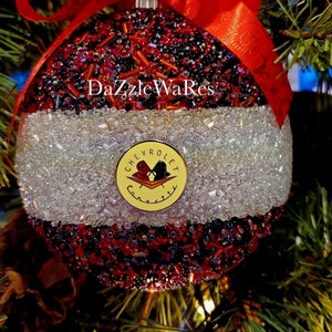 ORNAMENT 5&quot; Glass Hand Beaded-Christmas - CORVETTE C1 - Made to Order Your Choice Colors and Style-Holiday-Hostess Gift-Automotive-Man Cave