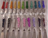 KNIFE SPREADER 6.5 quot Mini- Sparkle Beaded -Butter Spreader,Cheese Knife,Serving Knife,Condiments,Table Knife,Dips,Hostess Gift,Wedding Favor