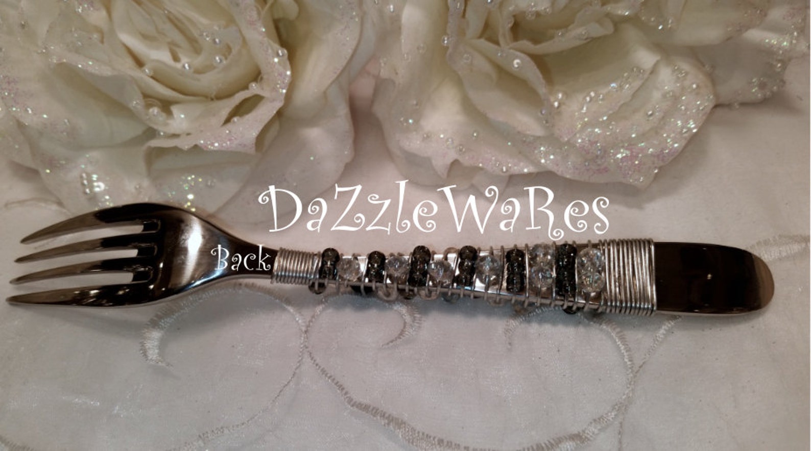 CAKE FORK BLACK Bridal Mr Mrs Wedding Cake Forks Custom Etsy