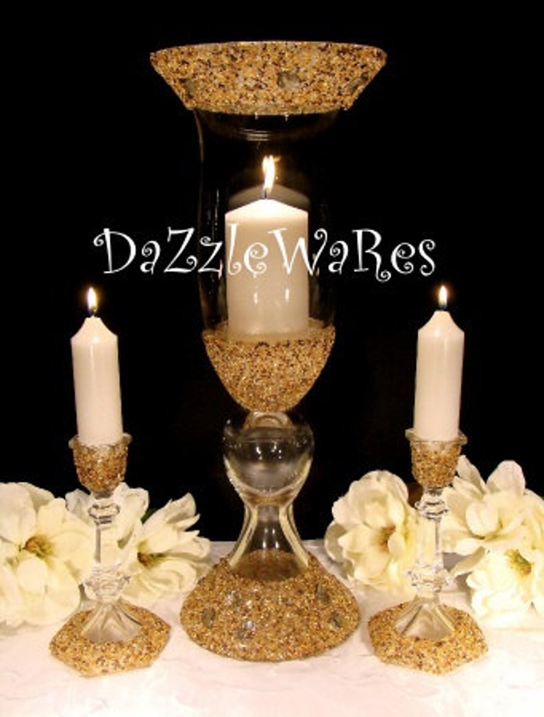 Beaded 20 HURRICANE & TAPER CANDLE Set Hand Beaded Etsy