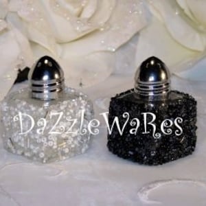 SALT & PEPPER Mini 1" Beaded Cube- Hand Beaded-Kitchen Decor-Weddings-Holidays-Table Decor-Home Decor-Centerpieces-Spices-Housewarming