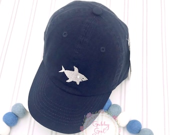 Toddler Hat - Personalized - Kids Hat - Shark Hat - Shark Cap - Monogrammed Hat - Monogrammed Cap