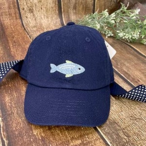 1pc Embroidered Fishing Hat For Toddler Boys And Girls, Sun Hat For Outdoor  Activities, Adjustable Drawstring And Foldable Brim Design With Random  Color