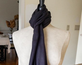 Clearance Sale, Cashmere Feel Black Scarf,  Monogrammed Traditional Scarf,  Soft Warm Winter Scarf, Personalized Scarf, Christmas Gift