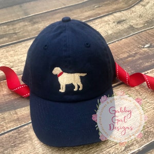 Toddler Boy Hat - Toddler Hat Boy dog - Kids Hat - Lab Dog Monogram - Custom Toddler Hat - Monogram Boy Cap  -  Lab Dog Hat