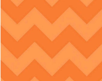 Riley Blake Fabric - Chevron by Riley Blake Designs - Orange on Orange - Large Chevron