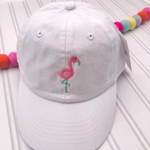 Toddler Hat - Personalized - Kids Hat - Flamingo Hat - Baseball Cap - Monogrammed Hat - Monogrammed Cap - Unisex Gift