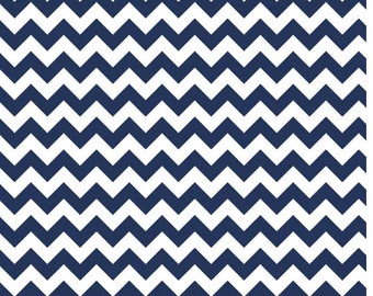 Riley Blake Fabric - Chevron by Riley Blake Designs - Blue and White