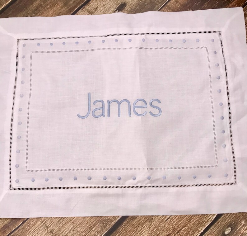 Personalized Baby Pillow Linen Pillow Monogrammed Baby Etsy