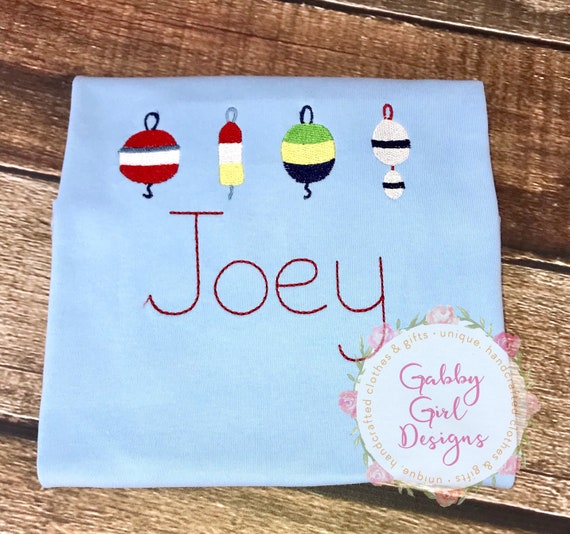 Fishing Shirt -  Boys Fishing Shirt - Personalized Fishing Bobber Shirt - Little Boy Fishing Shirt - Fishing Lure Shirt - Monogrammed Shirt