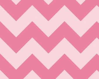 Riley Blake Fabric - Chevron by Riley Blake Designs - Pink on Pink - Large Chevron