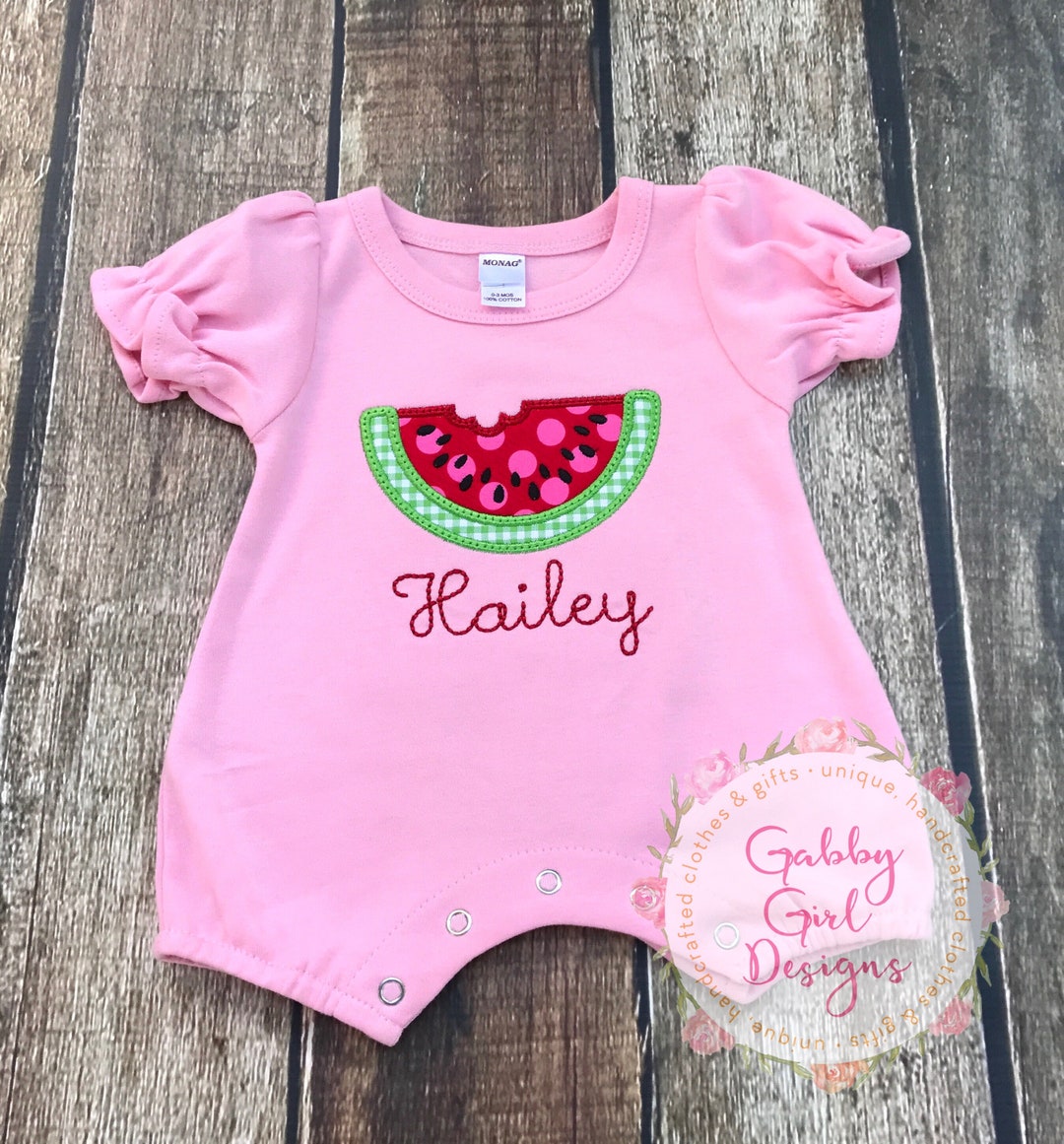 GS Pink Romper With Repeat Logo and Dalmation Print