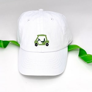 Personalized Toddler Cap - Kids Hat - Golf Cart - Child’s Golf Cap - Monogrammed Hat - Monogrammed Cap - Birthday Gift