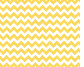 Riley Blake Fabric - Chevron by Riley Blake Designs - Yellow and White