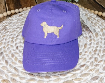Embroidered Toddler Kid Hat, Golden Retriever Dog Cap Toddler, Unisex Kids Hat Dog Monogram, Custom Embroidered Golden Dog Hat Toddler Kid