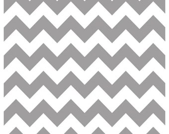 Riley Blake Fabric - Chevron by Riley Blake Designs - Gray and White - 1/2 yard