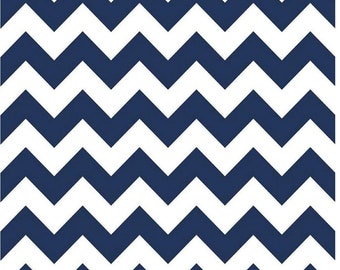 Riley Blake Fabric - Chevron by Riley Blake Designs - Navy and White