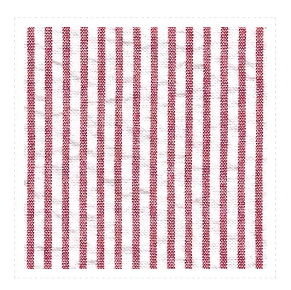 Fabric Finders Seersucker Fabric - Cotton Fabric - Red and White stripe